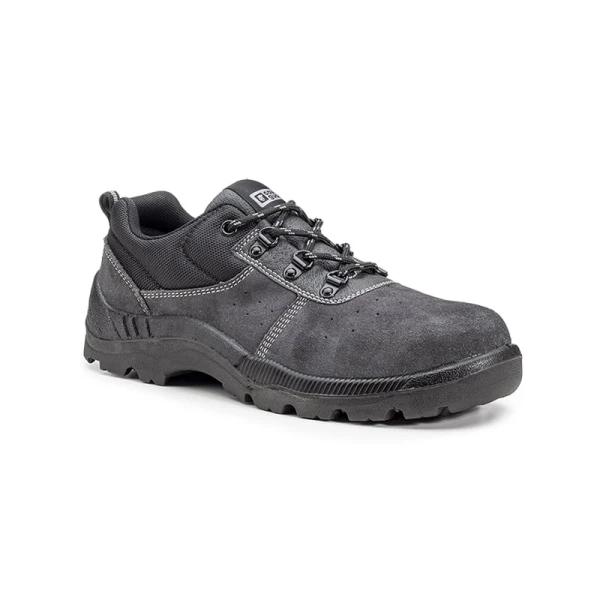 Pantofi de protecție S1P, SRC, Manganite, gri, din piele intoarsa, bombeu si lamela antiperforatie metalice, talpa anti-alunecare, Coverguard