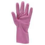 CGMO5020_Manusi de protectie din latex roz, EURODIP 5020, lungime 30 cm, grosime 0,4mm,captusite cu bumbac, certificat Food Contact_palma