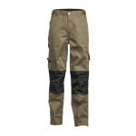 CG8CLPC-Pantaloni de lucru, talie, CLASS, maro, material rezistent Twill, genunchi preformati intariti cu Cordura 500D, Coverguard-fata
