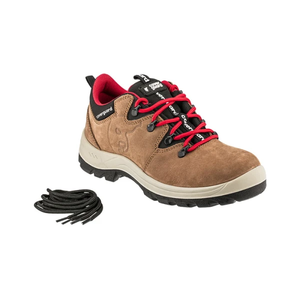 Pantofi de protectie S3, SRC, Trip II, din piele nubuc maro, bombeu metalic, talpa rezistenta la hidrocarburi, calcai bine definit, model trekking, Coverguard
