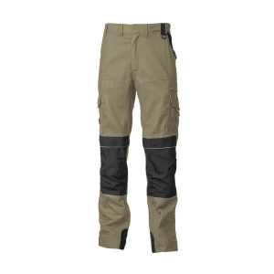 Pantaloni de lucru, talie, SMART, bej, cusaturi triple, buzunare multiple, zone intarite, benzi reflectorizante pe genunchi si glezne, 60% Bumbac, 40% Poliester, 300g/m², Coverguard