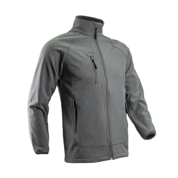 CG5SOB350_Jachetă Softshell captusita pentru barbati Soba, gri, impotriva umezelii frigului si vantului_fata2 Jachetă Softshell captusita pentru barbati Soba, gri, impotriva umezelii frigului si vantului