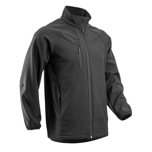 Jachetă Softshell captusita pentru barbati Soba, neagra, impotriva umezelii frigului si vantului
