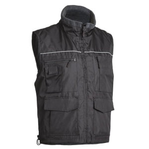 Vesta cu 2 fete impermeabila, Cariste, albastru inchis/gri, fleece, polar, buzunare multiple, Coverguard
