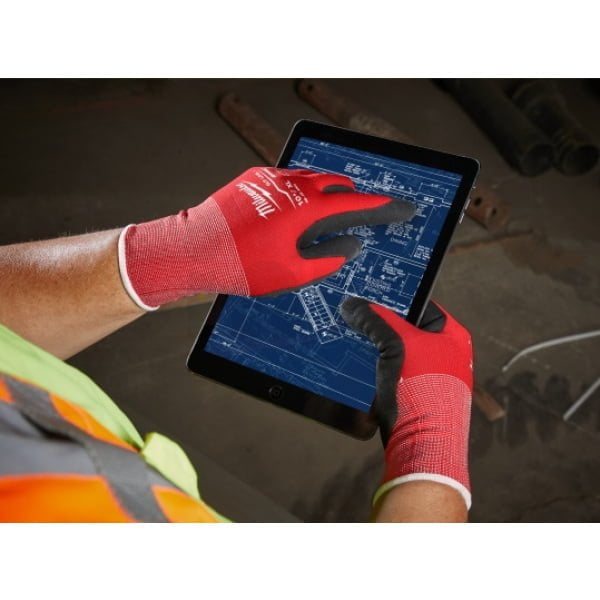 [DELISTAT] Manusi de protectie rezistente la taiere nivel 1 Milwaukee, Smartswipe - compatibile cu dispozitive touchscreen, flexibile si rezistente, 4932471614, Marimi S, M, L, XL, XXL - 10/XL