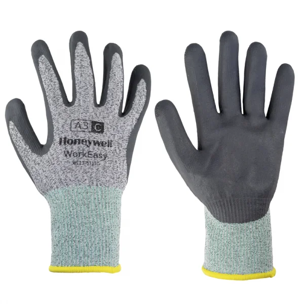 Manusi de protectie cu imersie microspuma de nitril pe palma, WorkEasy 13 G HPPE/fibra de sticla, culoare gri