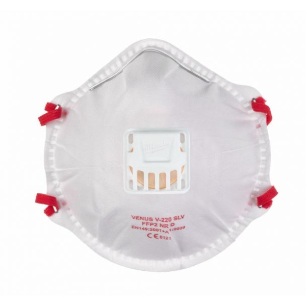 [DELISTAT] Masca de protectie FFP2 Milwaukee 4932478548, cu supapa, eficienta filtrare 94%, set 10 bucati
