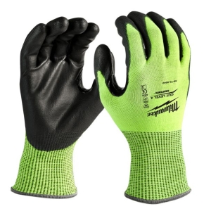 [DELISTAT] Manusi de lucru de inalta vizibilitate rezistente la taiere nivel 4/D Milwaukee, smartswipe - compatibile cu dispozitive touchscreen, 4932479926, Marimi S,M,L,XL,XXL, 1 pereche - S