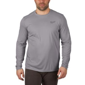 Bluza de corp subtire cu maneci lungi Workskin Milwaukee WWLSG-S, Marimi S,M,L,XL,XXL, gri