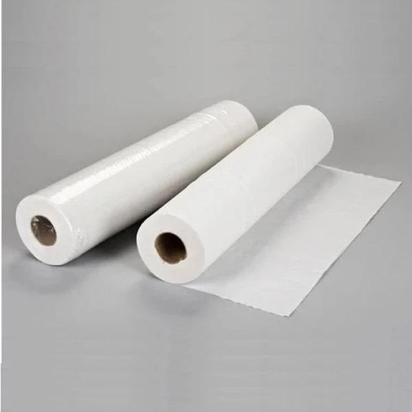 Rola medicala alba Papernet 401847, 2 straturi celuloza pura, 50m, 59 cm latime, lungime portie 35 cm, 143 portii/rola, 9 role/bax, pentru domeniul medical, cosmetic