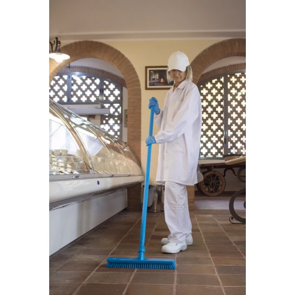 Coada / Maner 150 cm, albastra, pentru matura, perii si racleta IGEAX, din plastic si fibra de sticla, rezistenta la 100 °C, autoclavare 121 °C, pentru industria alimentara, certificata HACCP, FDA