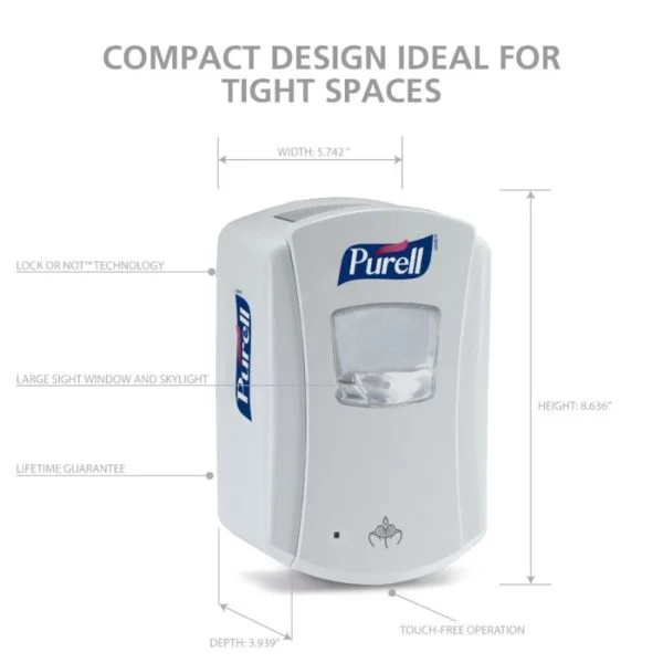 Dozator Fără Atingere PURELL LTX-7 700mL, alb