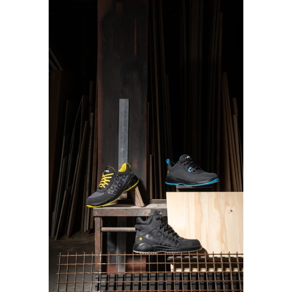 Pantofi de protectie S3, ESD, SRC, CLAW RESIST LOW, rezistenti in uz, flexibili, bombeu aluminiu, lamela antiperforatie textila