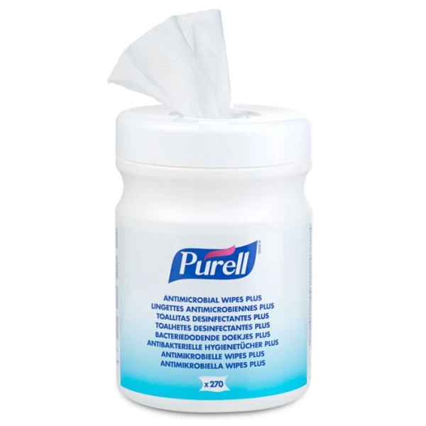 Șerveţele PURELL Hand & Surface Antimicrobial pentru dezinfectarea mainilor si suprafetelor, 270 bucăți/canistră