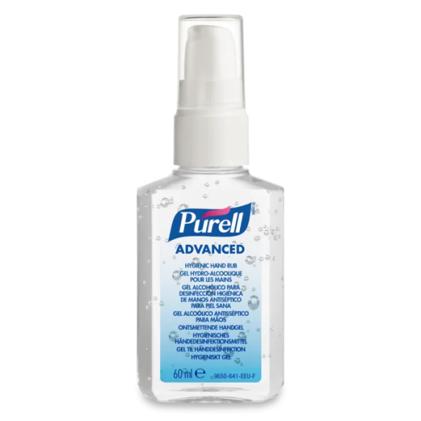 9606-24-eeu00.png Gel pentru dezinfectarea igienică a mâinilor PURELL Advanced, flacon portabil cu pompiță 60mL