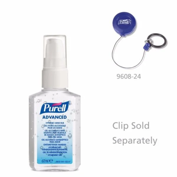 Gel pentru dezinfectarea igienică a mâinilor PURELL Advanced, flacon portabil cu pompiță 60mL