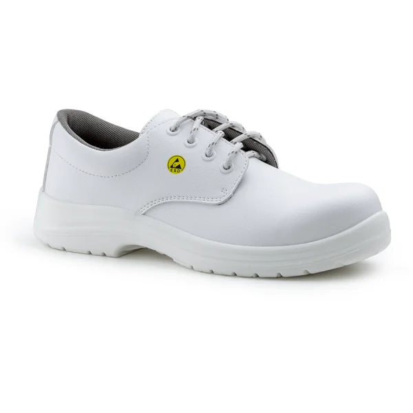 Pantofi de protectie MOON S2, ESD, bombeu compozit, albi