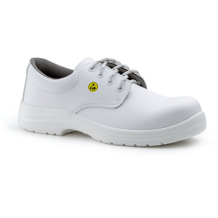 Pantofi de protectie MOON S2, ESD, bombeu compozit, albi