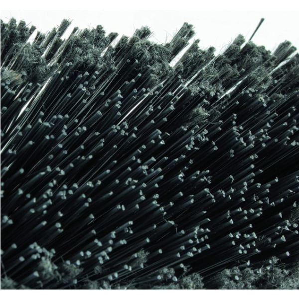 Matura pentru exterior 45 cm, Igeax Industrial 324, neagra, inclinata, prindere cu filet, peri duri, cu filet universal, fara maner