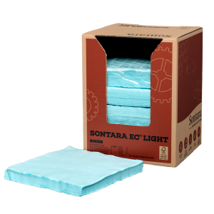 Lavete industriale pentru degresare Sontara EC Light, dim. laveta 30 x 30 cm, 200 lavete / pachet, 6 pachete / cutie portabila, turcoaz, pentru stergeri fara scame, rezistente la solventi puternici, material netesut, D13683578