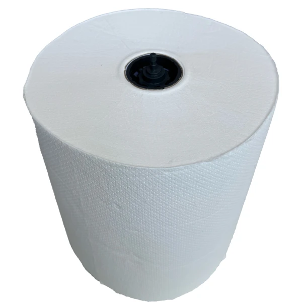 Rola prosoape hartie autocut 40132, cu capacel negru, 2 straturi, 130m, 6 role/bax