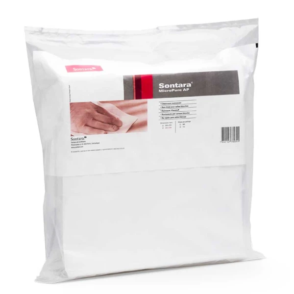 Lavete camera alba ( cleanroom ), ISO 6-9, albe, material netesut, 30.5 x 30.5 cm, 150 lavete / pachet, 20 pachete / bax, pentru stergeri de mare precizie, din industria electronica, automotive si pharma Sontara Micropure AP 150