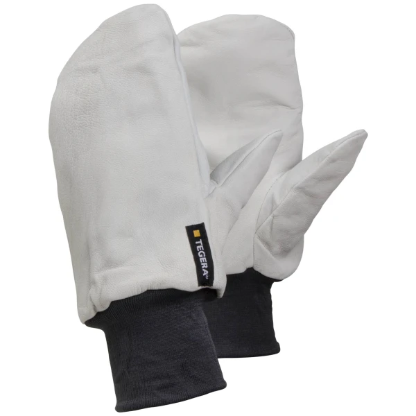 10.jpg Mănuși pentru lucrări dificile pentru manipulări grele tegera 10 , din piele naturală de capră, grad protectie cat. ii, marimi 11, culoare alb,negru