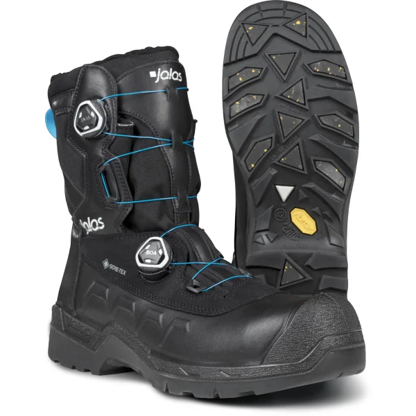 1398.jpg Bocanci până la gleznă din piele naturală, microfibră, material textil,  încălţăminte de protecţie bombeu compozit jalas heavy duty 1398 winter gtx, protecție s3,src,wr,hro,ci, mărimi 35 – 48, culoare negru