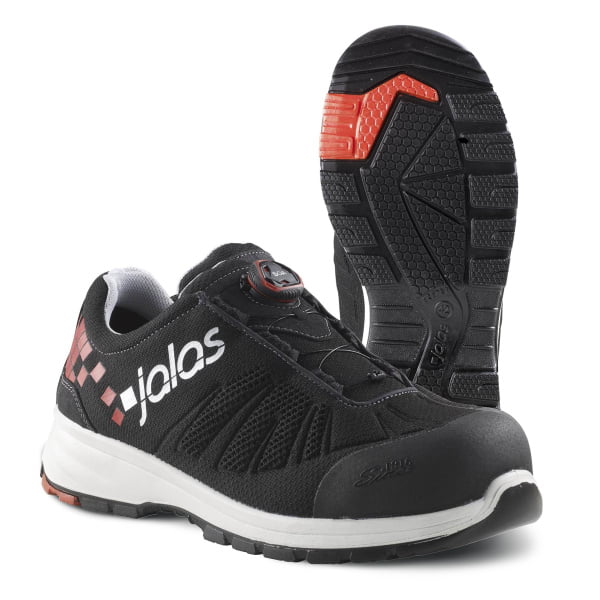 7108.jpg Pantofi din material textil tricotat,  încălţăminte de protecţie bombeu aluminiu jalas zenit evo 7108, protecție s1,p,src, mărimi 35 – 48, culoare negru,roşu,alb