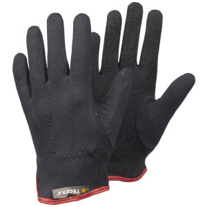 Mănuși din material textil pentru manipulări ușoare tegera 8125 , din polibumbac, grad protectie cat. i, marimi 6 – 11, culoare negru