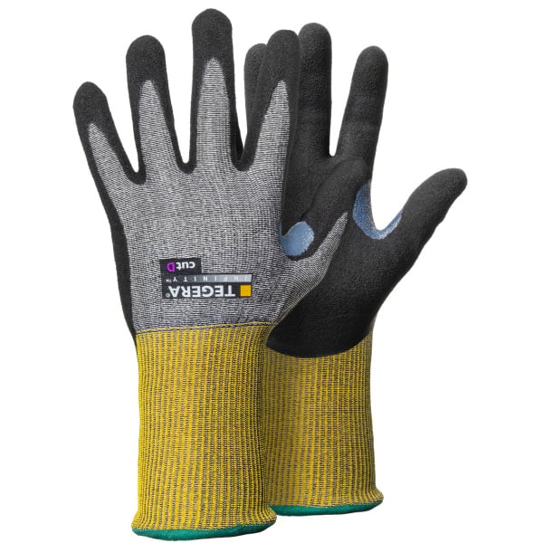 8811.jpg Mănuşi rezistente la tăiere pentru manipulări medii tegera infinity 8811 , grad protectie cat. ii, marimi 5 – 11, culoare negru,galben
