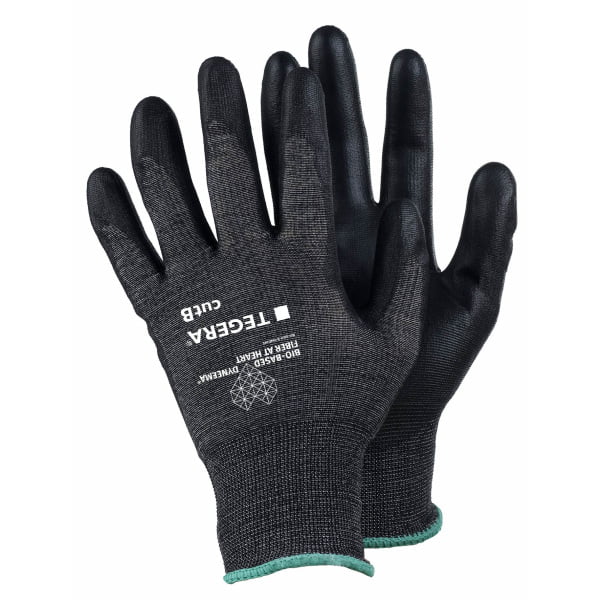 906.jpg Mănuşi rezistente la tăiere pentru manipulări ușoare tegera 906 , grad protectie cat. ii, marimi 5 – 11, culoare negru