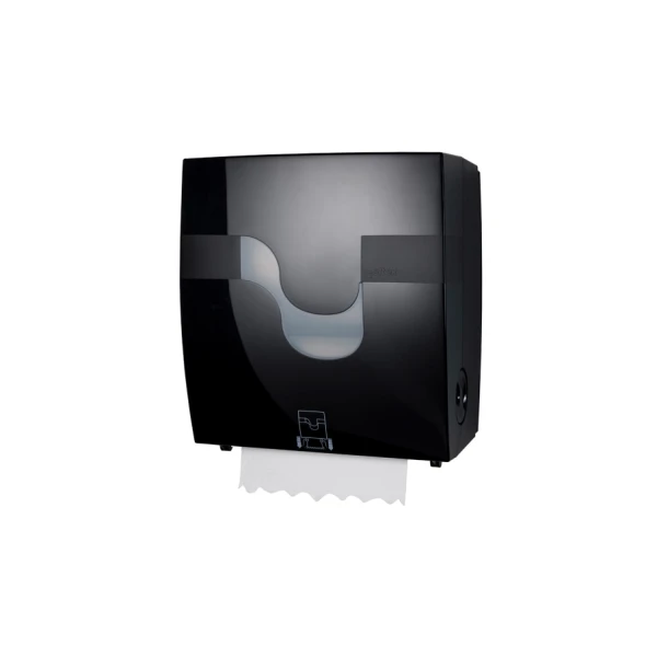 Dispenser autocut manual prosoape hartie Celtex MEGAMINI  Formatic 92660, negru, compatibil cu role CE40300