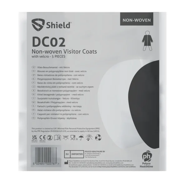 Halat albastru, de unica folosinta, din polipropilena, prindere cu scai,25bucati/pachet, 4pachete/bax