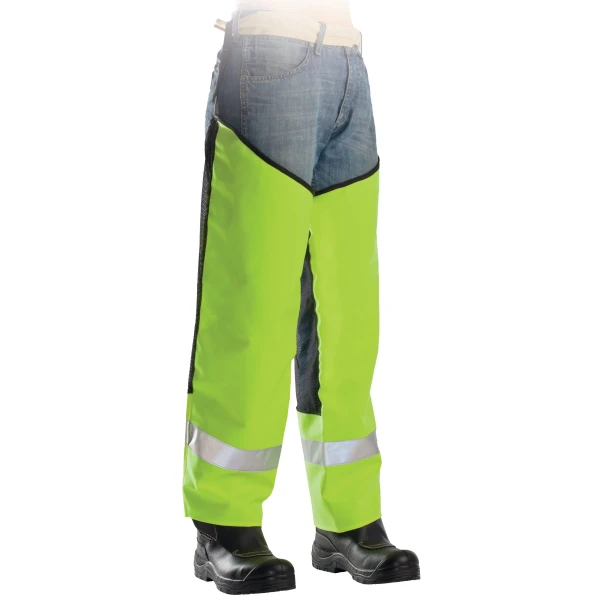Jambiera impermeabila, Wash Fluo, galben, HI-VIZ, cu banda reflectorizanta, marime unica