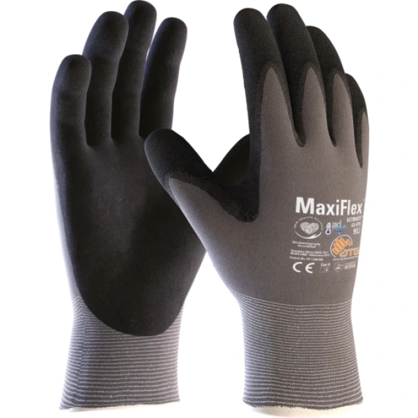 Manusi de protectie ATG Maxiflex Ultimate 42-874 , imersate pe palma cu spuma de nitril poros, mediu uscat AD-APT Manusi de protectie ATG Maxiflex Ultimate 42-874 , AD-APT®, imersate pe palma cu spuma de nitril poros, mediu uscat