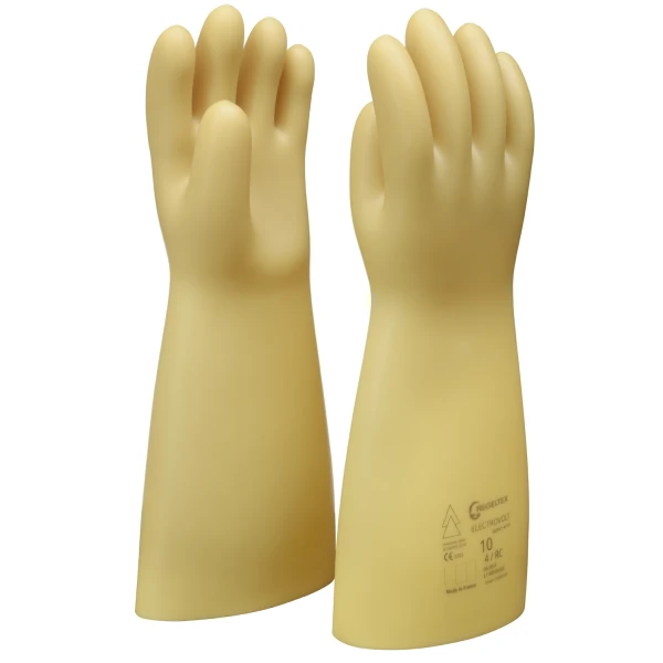 Manusi pentru electricieni ELECTROVOLT, tensiune medie , Clasa 1 : 7500 V, latex