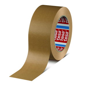 Banda Superioara de ambalare tesa® 4513, din hartie, maro, latime 50mm, lungime 50 m, certificat FSC
