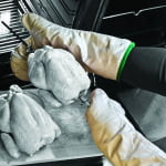 Manusi antitermice Teflon® Mitt , protectie termica pana la 250ºC, pentru cuptor, rotisor sau obiecte fierbinti din bucatarie