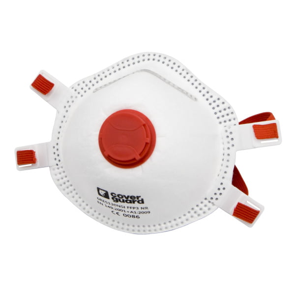 Masca de protectie cu supapa, FFP3 NR, in forma de cupa, 10 bucati/cutie