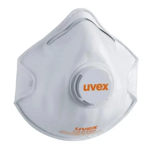Masca de protectie cu supapa, UVEX silv-Air, FFP2 NR D, in forma de cupa, 15 buc/ cutie