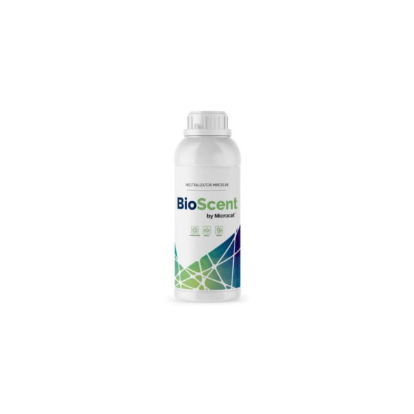 Neutralizator microbiologic natural BIO SCENT, pentru eliminarea sursei mirosurilor neplacute din toalete, 1 litru