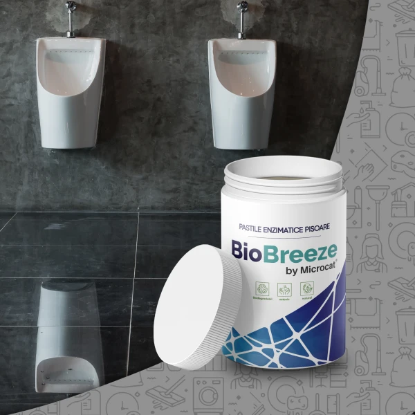 Pastile enzimatice BIO BREEZE odorizante, biodegradabile, curata depunerile din pisoare, tevi si fitinguri Pastile enzimatice pentru pisoare BIO BREEZE  odorizante, biodegradabile, curata depunerile din pisoare, tevi si fitinguri, 1 kg – 40 de pastile