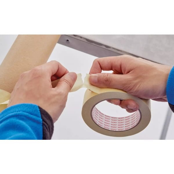 Banda de mascare tesa NOPI® 4349, din hartie usor creponata, uz general, latime 19mm, lungime 50m
