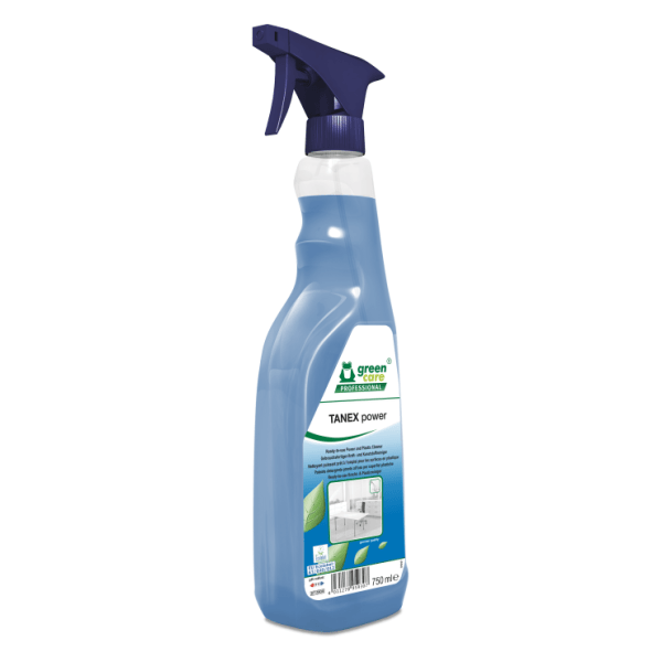 Detergent ecologic gata de utilizare TANEX POWER, pentru urme greu de sters,  curatare intensiva a suprafetelor si a murdariei dificile, 750 ml, certificat Ecolabel, Cradle-to-Cradle, Biodegradabil complet