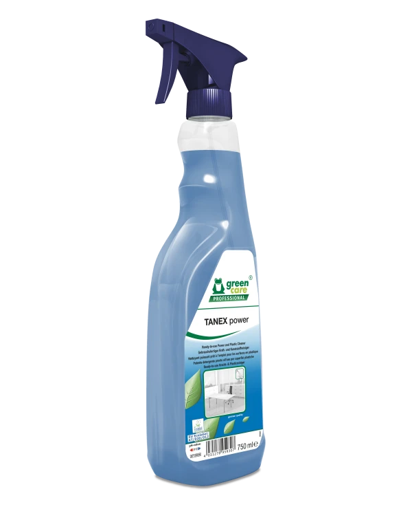 Detergent ecologic gata de utilizare TANEX POWER, pentru urme greu de sters,  curatare intensiva a suprafetelor si a murdariei dificile, 750 ml, certificat Ecolabel, Cradle-to-Cradle, Biodegradabil complet
