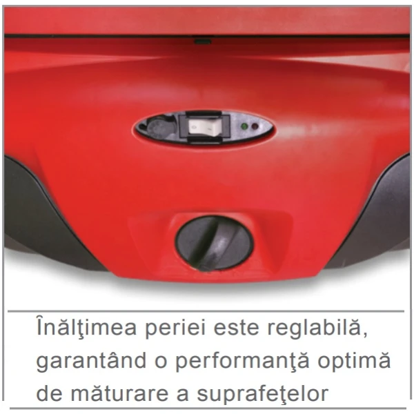 Maturatoare manuala Tennant  SLX 750M, pentru interior si exterior, inaltime perie reglabila, container 50l, pentru spatii mai mici de 2500 m²