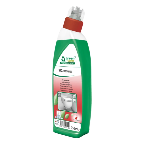 Solutie ecologica  WC Natural, Green Care, pentru curatat vasul de toaleta, pisoare sau bideul, 750ml, certificat Ecolabel, Biodegradabil complet