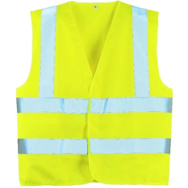 Vesta Hi-Viz, reflectorizanta Yard, galben neon, diferite marimi, ajustabila in lateral, benzi reflectorizante orizontale si verticale Vesta Hi-Viz, reflectorizanta Yard, galben neon, diferite marimi, ajustabila in lateral, benzi reflectorizante orizontale si verticale