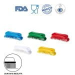 IGEAX_1002T_Perie de mana, 18 x 6.5 cm, ergonomica, duritate ridicata, la 121 °C, autoclavare, industria alimentara, certificata HACCP, FDA